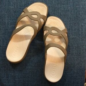 Crocs tan sandals